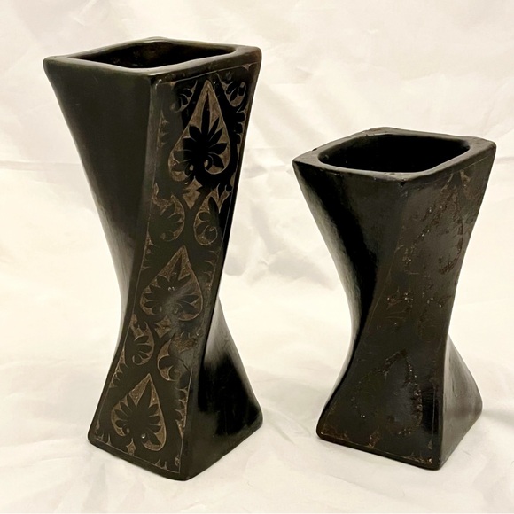 UNICEF Market Other - Ceramic Tealight Holders Vase ‘Twist of Fate' Lombok Pottery Center Indonesia